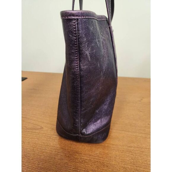 Longchamp Shoulder Handbag Tote purple Genuine Leather Rhinestone Large (PF) - Picture 7 of 16